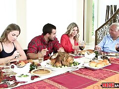 Step Moms Smash Nubiles - Naughty Family Thanksgiving