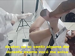 Medico no exame da paciente fudeu com