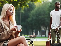 Hotwife Milky Woman Meets Ebony Boy at the Park Audio Story Big black cock