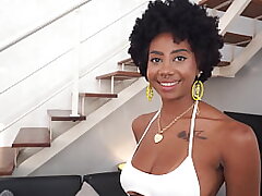 Perfect breast ebony, Ana Susage gets