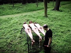 3 teenager slaves punishment and abased in raunchy bdsm