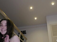 Schoolgirls fuck ! roommate (  smoked