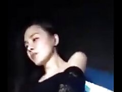 unclothe asian damsel  dance in bar