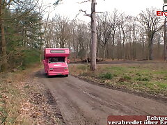 German teenage Hitchhiker pick up and