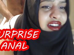 Agonizing SURPRISE Assfuck WITH MARRIED HIJAB WOMAN !