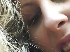 Blondes on the floor handballing and tonguing pussy