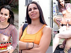 GERMAN SCOUT - PUBLIC Ass fucking Romp Audition WITH JESSY JEY