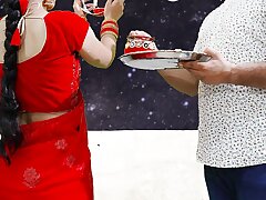 Karva Chauth Special: Freshly married priya had Very first karva chauth sex and had blowjob under the sky with clear Hindi