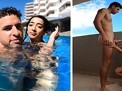 ARGENTINIAN SLUT is Picked Up From The Swimming Pool and FUCKED in her Motel Apartment