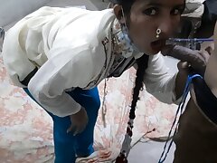 Indian maid Blowjob, Desi kamwali bai ke