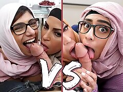 BANGBROS - Mia Khalifa VS Violet Myers: