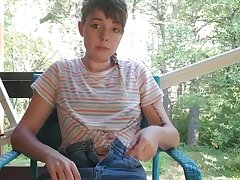 Masturbating on the deck