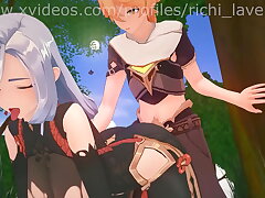 3D honies compilation Genshin Impact,